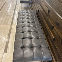 Decorative Bench With Metal Frame 