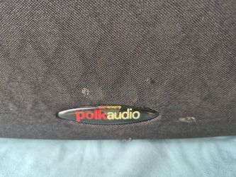 Polkaudio box with 10"/ 800W BOSS subwoofer, in good condition