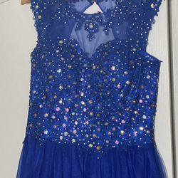 Beautiful Royal Blue Sequence Dress 