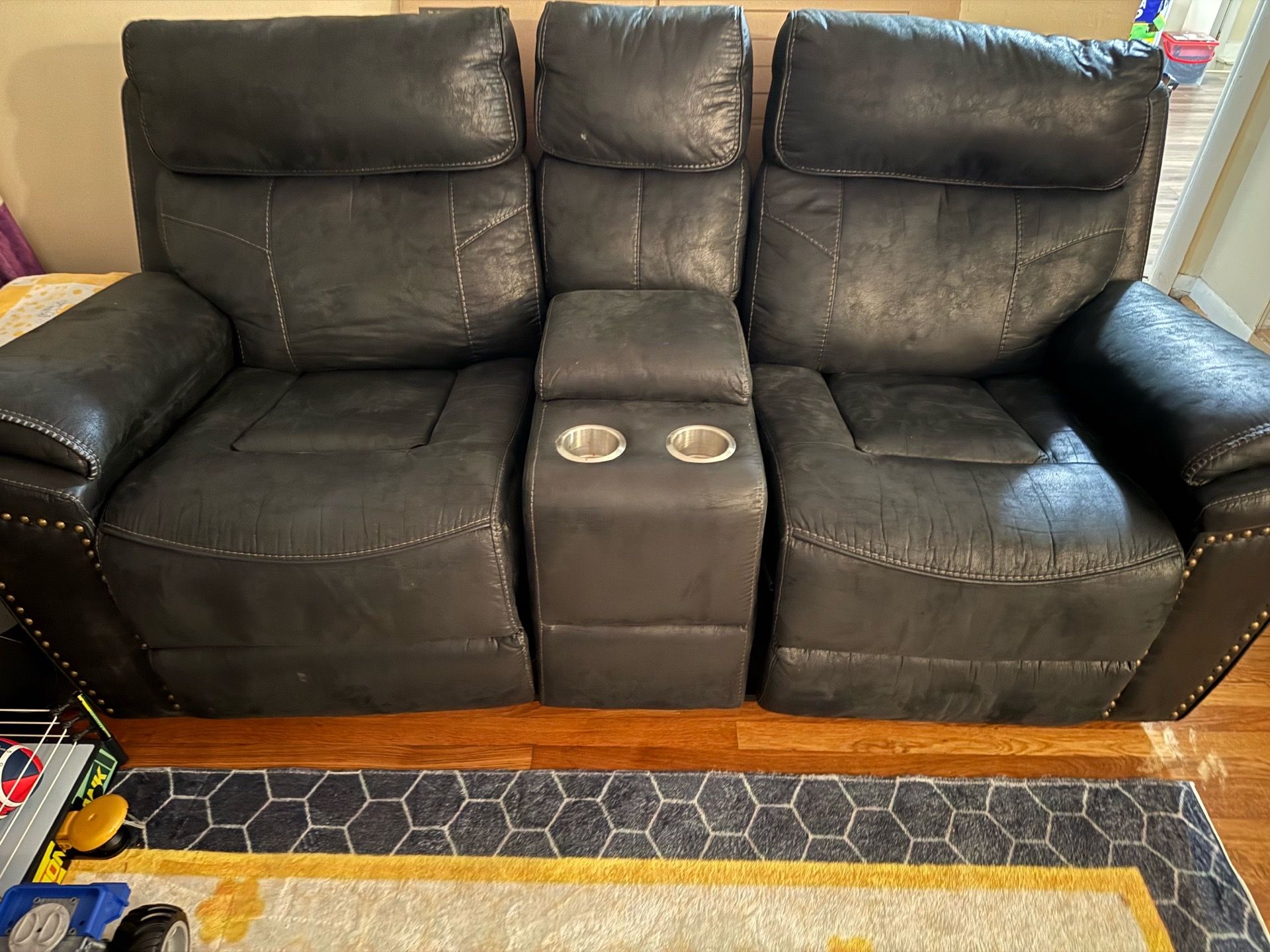 Love seat and three seater couch