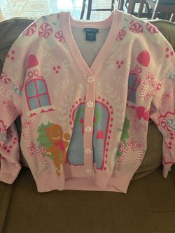 Pink Christmas Cardigan