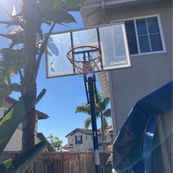 Spalding 54" Acrylic Portable Basketball Hoop
