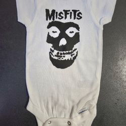 Misfits Baby Band Onesie Onepiece Bodysuit 0-3 Months Brand New