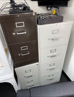**Filing Cabinet 2 Drawer $40 & 4 Drawer $60