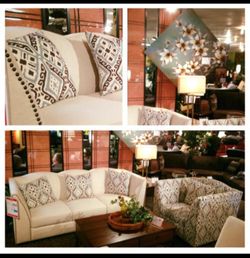 Brand New Linen Sofa Loveseat Set $50 Down Takes It Home Today!