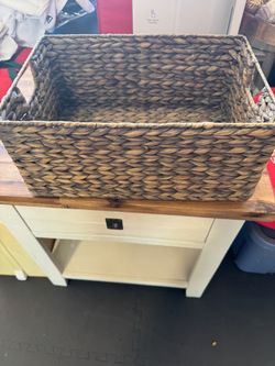 Large Woven Seagrass Storage Basket
