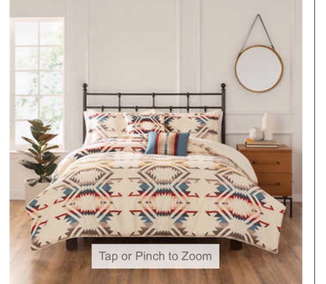 Brand New-5 Piece Pendleton Comforter Set Size Queen