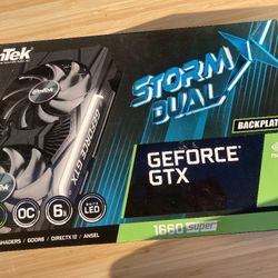Storm DUAL Backplate Geforce GTX 1660 SUPER