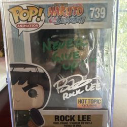 Signed Rock Lee w Hard Cover 