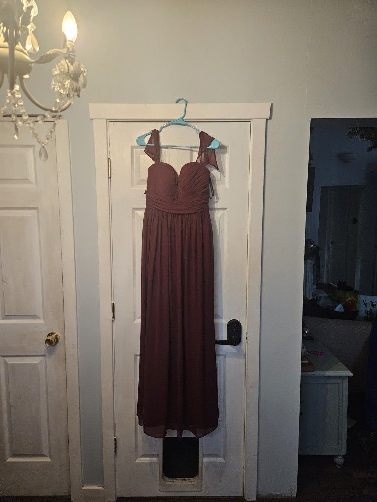 New Burgundy Bill Levkoff Formal Size 10 Dress