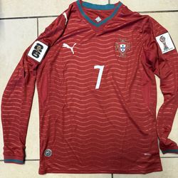 Word Cup Portugal Soccer Jerseys Brand  Cr7 Cristiano Ronaldo Portugal New Nike Puma Long Sleeve 