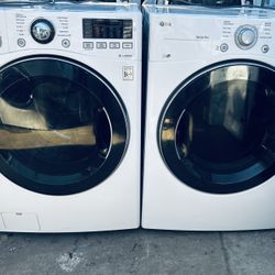 LG. WASHER AND GAS DRYER 