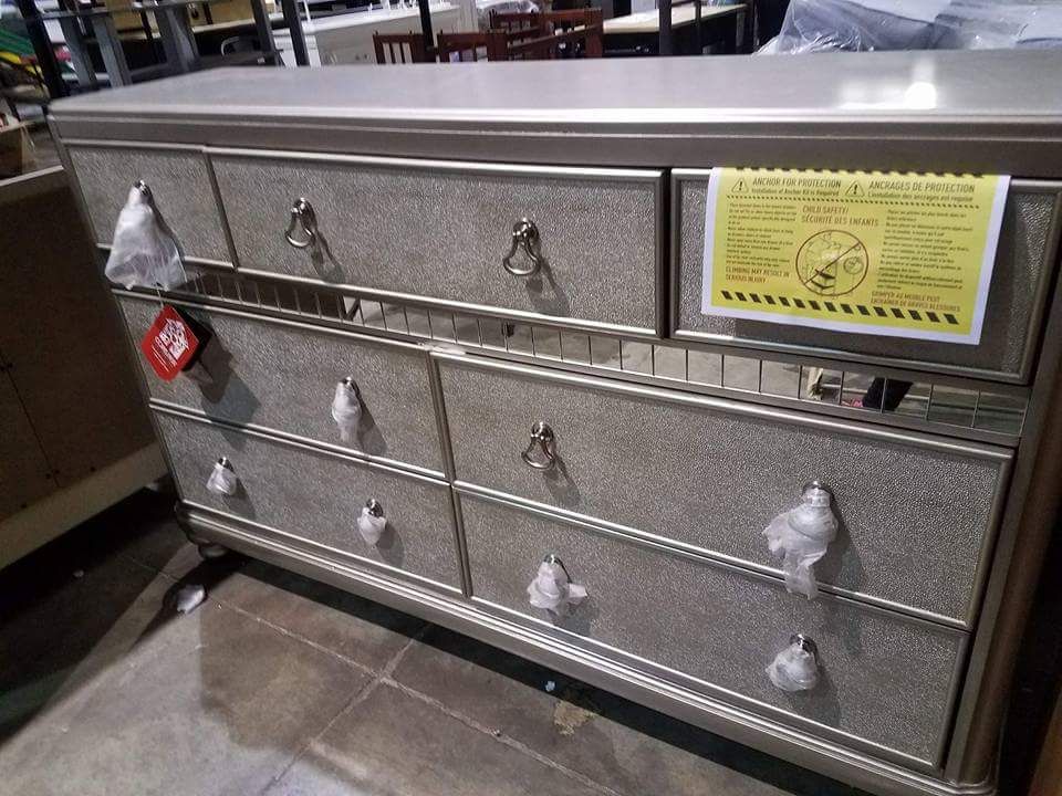 Brand new assembled beautiful dresser with jewelry storage drawer