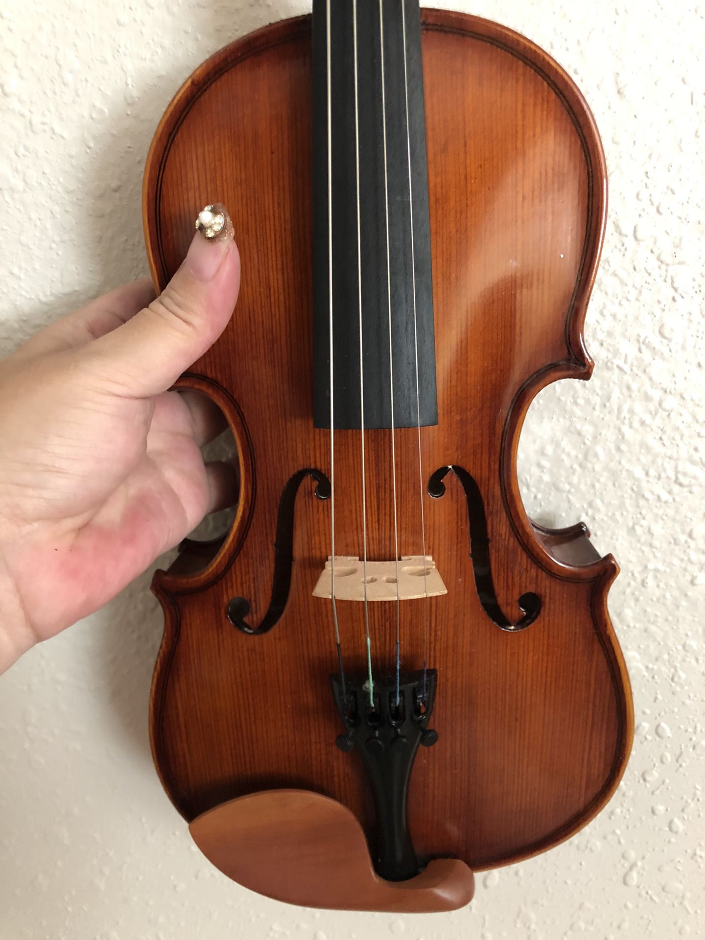 1/4 violin solid wood and shoulder rest for kids