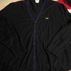 Lacoste Sweater Cardigan Size 2-3XL 