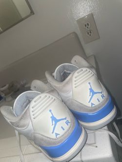 Air Jordan 3 Retro "Lucky Shorts" (also known as the "Hydrogen Blue" colorway).