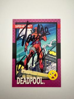 DOUBLE SIGNED Marvel Impel Super-Villains #43 (“Deadpool Rookie”) - 1992