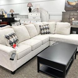 Abinger Smoke 2-Piece Sleeper Right-Arm Facing Sectional With Chaise