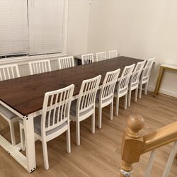 12’ Long Dining Table - Seats 12