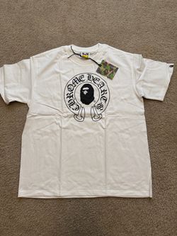BAPE x Chrome Hearts Collab White T-Shirt