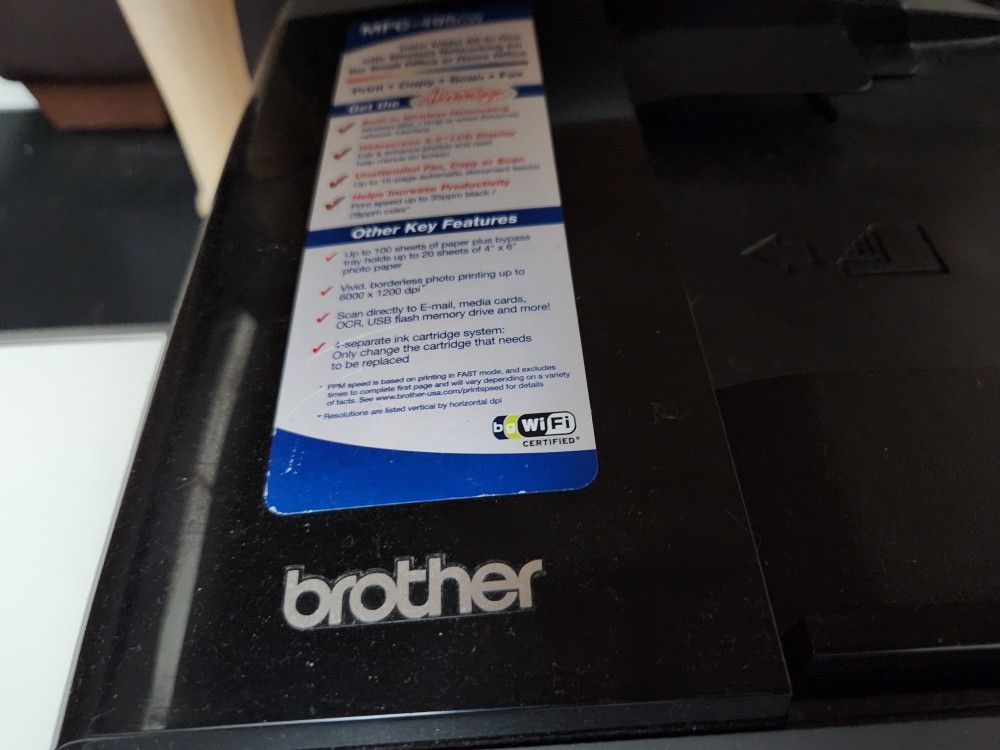 Brother MFC495CW Wireless Printer/Coper/Fax Machine and Ink for Sale