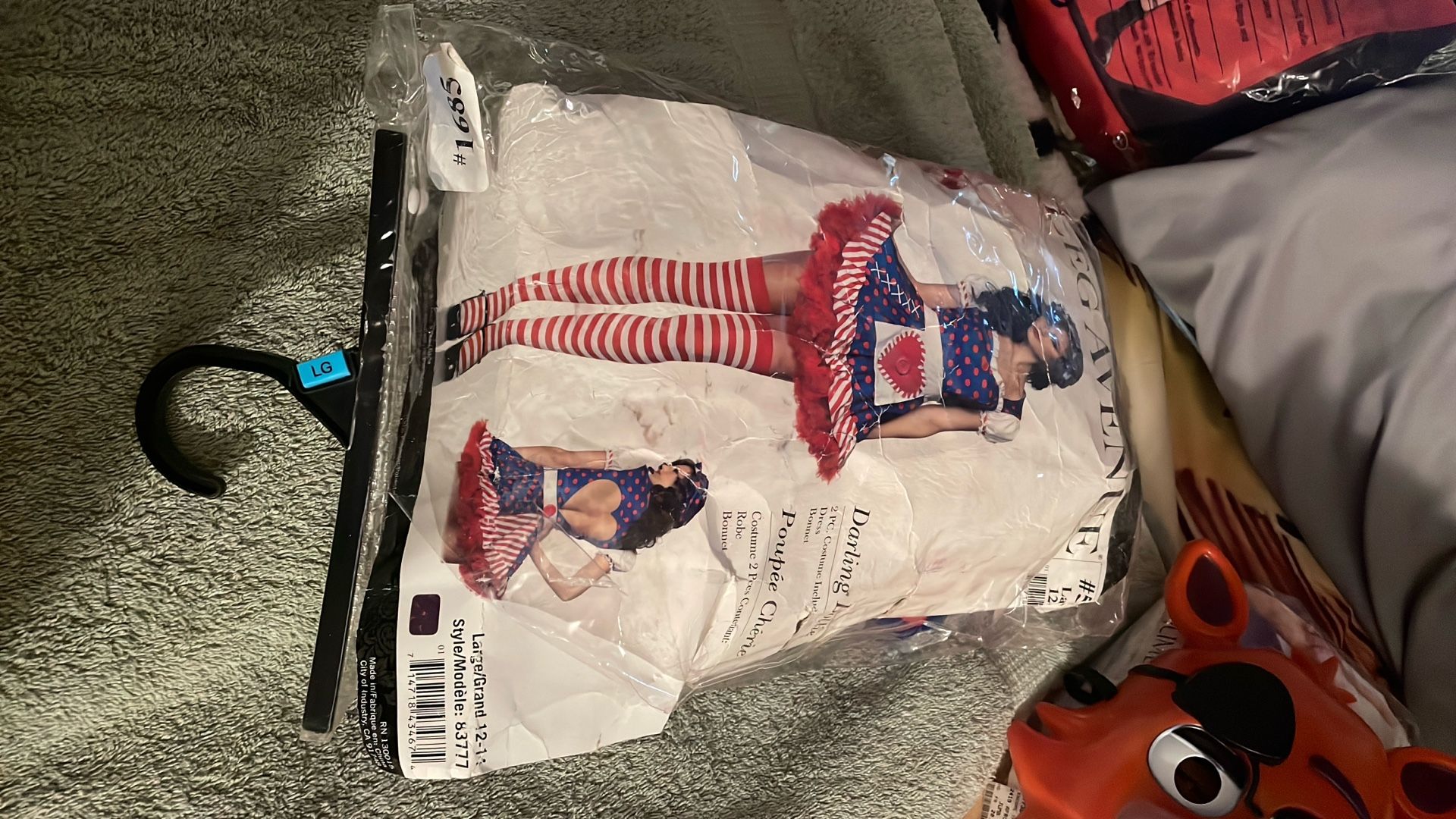 Halloween costume raggedy adult size large