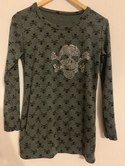 Military Green Skull sweater