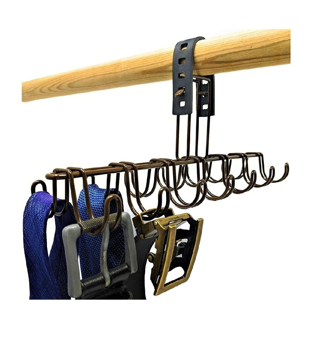 StrapGrip Hanger/Holder/Organizer/Rack for Belts, Ties, or Scarves in Closet