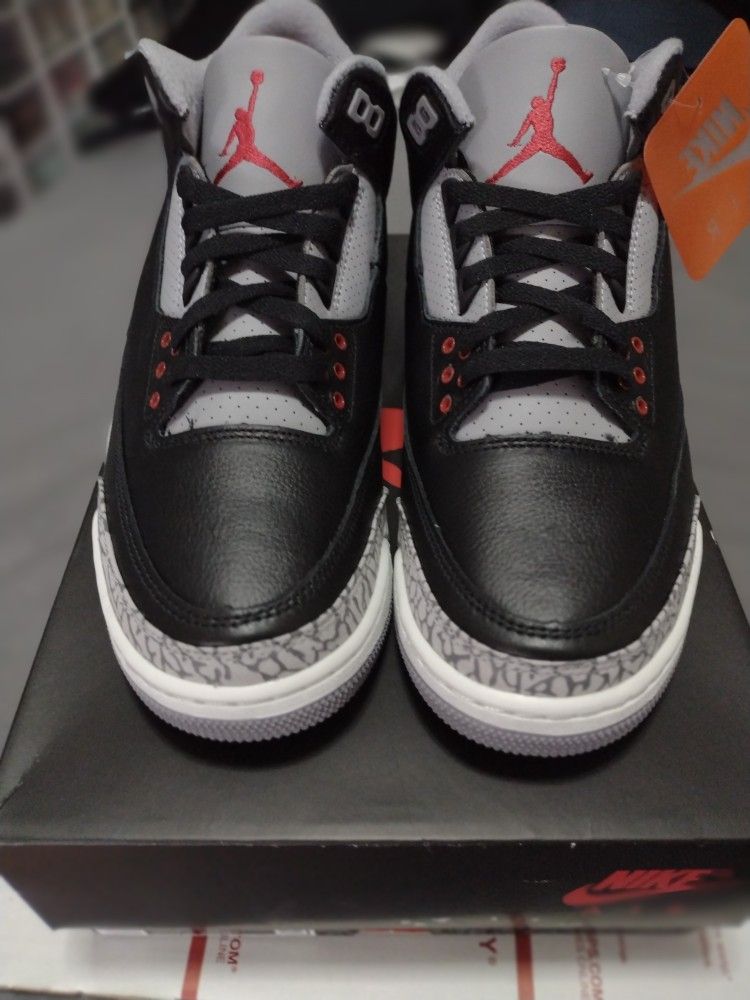 Jordan 3´s Black Cement, For Men Size 10,Brand New With Box Men's shoes