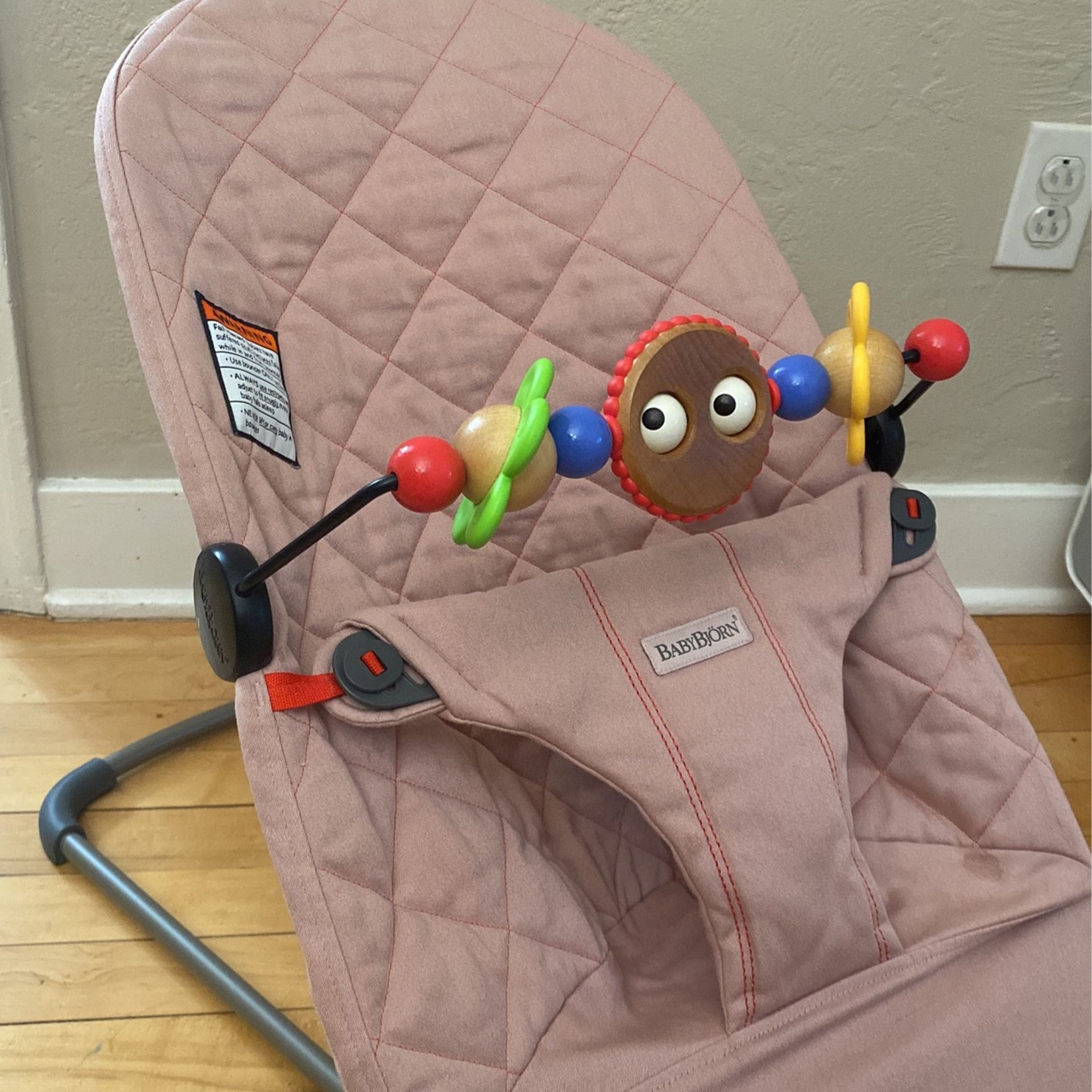 Baby Bjorn Bouncer and Attachment Pink