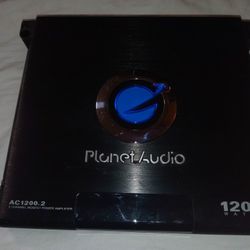 Planet Audio Anarchy AC1200.2 1200 Watt 2 Channel Car Amplifier Amp with Bass Knob