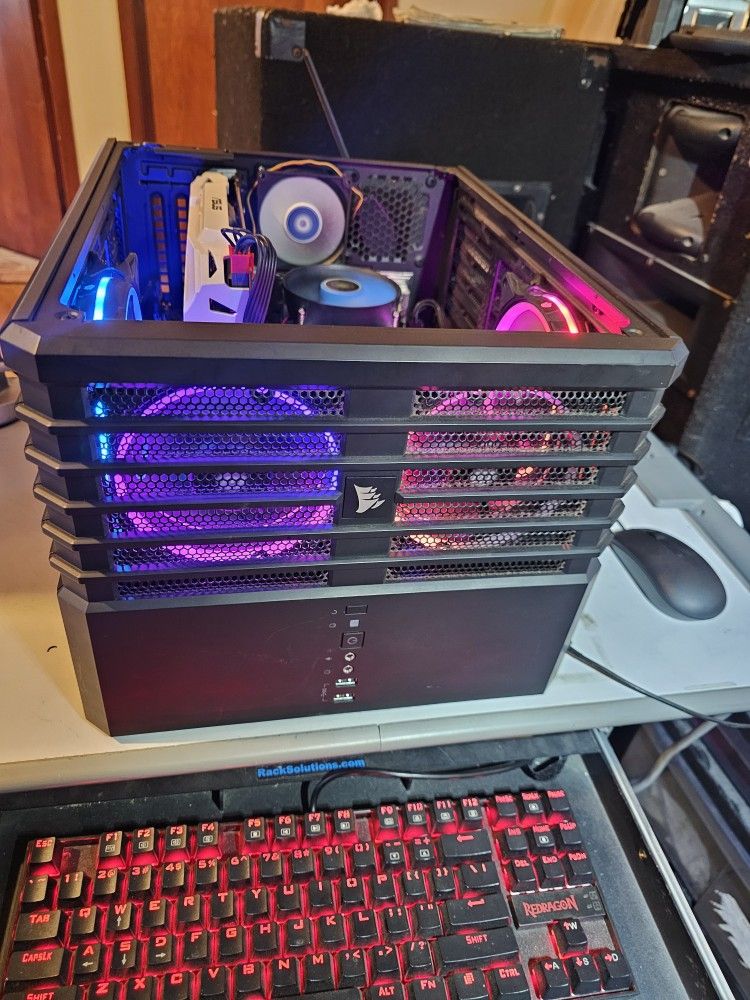 Corsair Gaming PC. i7-3.0GHz CPU 9TH-Gen 16GB Ram 512GB SSD+1TB HDD GPU: GTX 8GB.