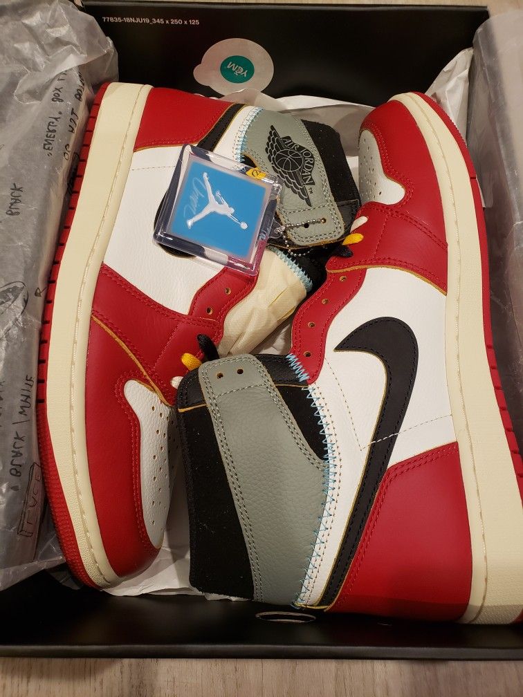 New Authentic Nike Air Jordan 1 High Union LA Chicago Shadow Men Shoe 