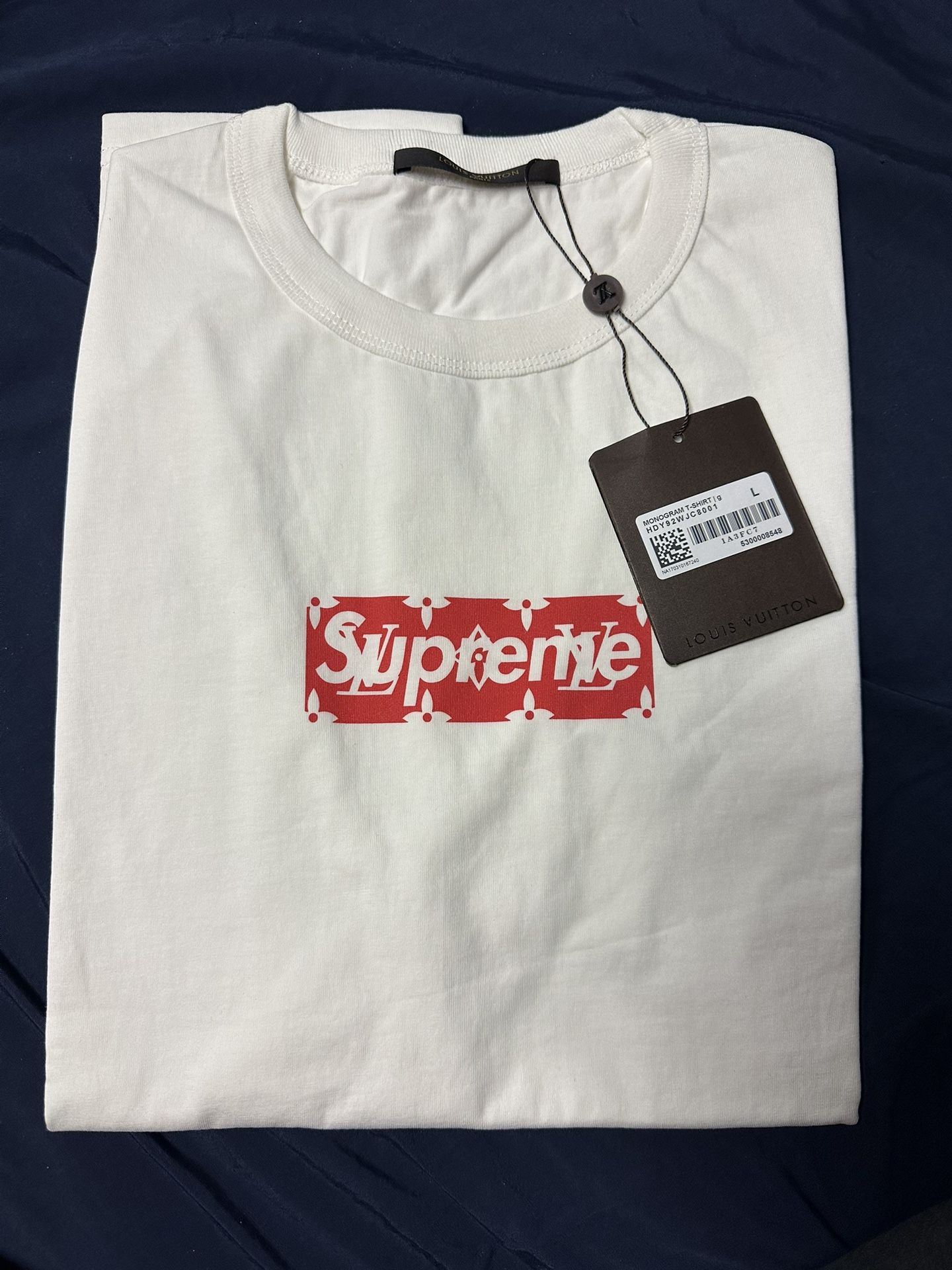 Louis Vuitton X Supreme Red Box Logo Shirt