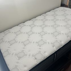 Twin Bed With Under Drawer Storage And Like New Mattress