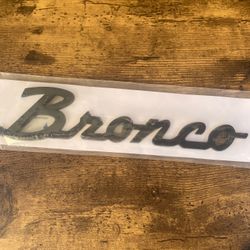 Bronco 3D Emblem Decal