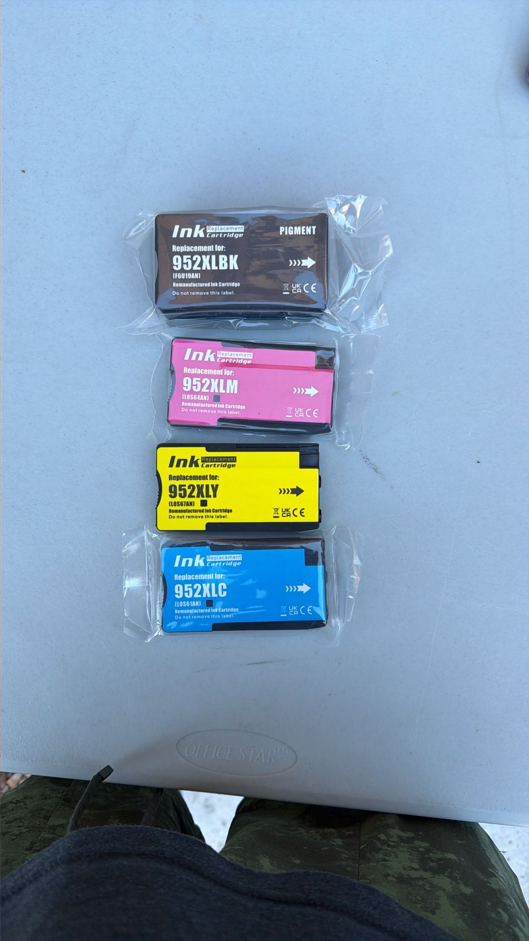 952XL Ink Cartridges High Yield (4-Pack, Black/Cyan/Magenta/Yellow) Compatible 952XL Ink Cartridges Replacement for 952XL Ink for OfficeJet Pro 8710 8