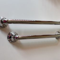 Shower Safety Grab Bars 24” & 18” Moen Polished Chrome  