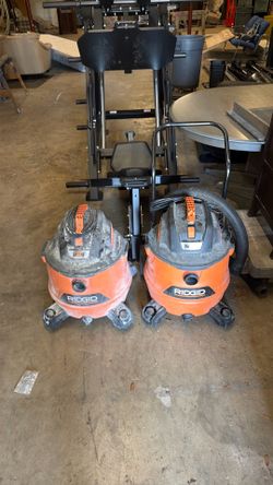 2 RIDGID NXT Shop Vacs (16-Gal 6.5HP & 14-Gal 6.0HP)