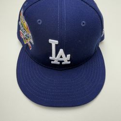 New Era Los Angeles Dodgers 100th Anniversary Patch Blue/Purple UV 59FIFTY Hat