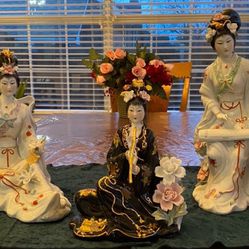 Porcelain Japanese Dolls Statues ( Each $110)
