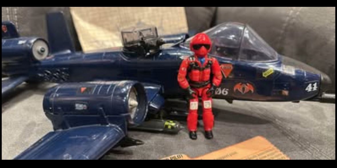 Vintage GI Joe ARAH Cobra Rattler Hasbro 1984 100% complete & original