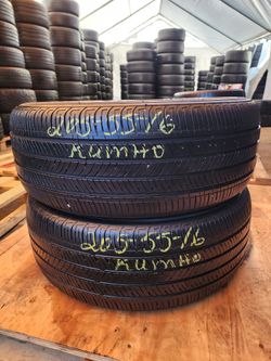 205 55R 16 USED TIRES KUMHO 2055516 USED TIRES (PAIR) MOUNT BALANCE INCLUDED