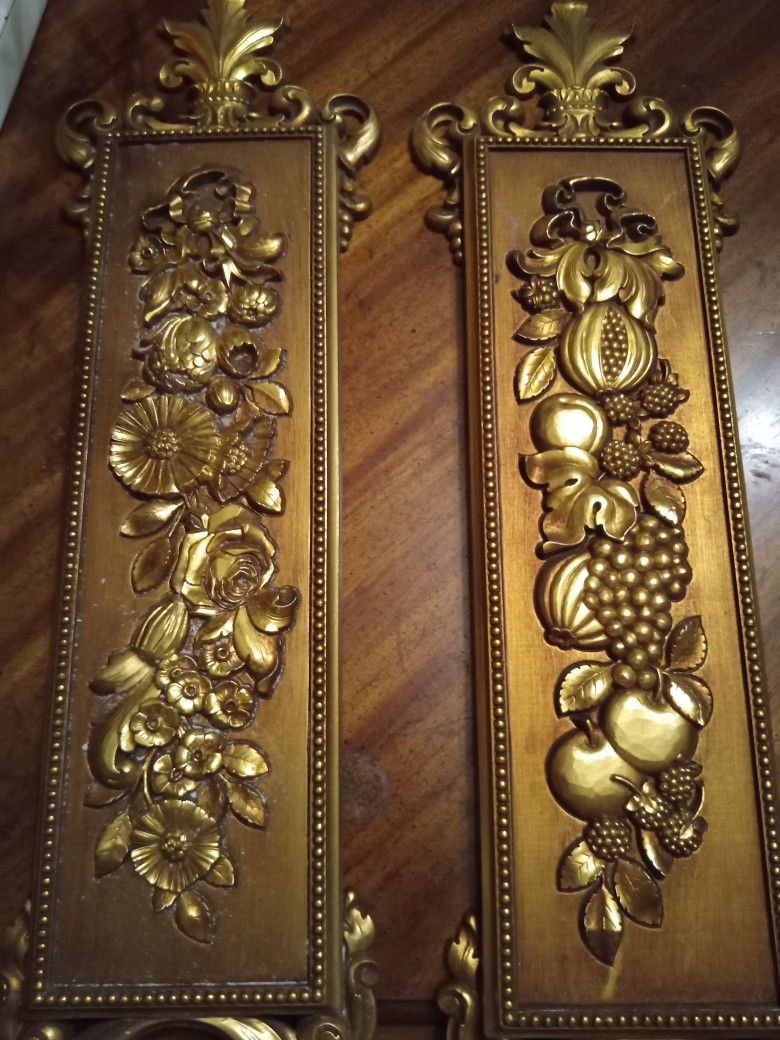 AVAILABLE Vintage Gold Wall Sconces With Great Design.