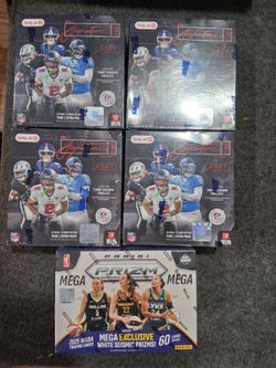 Brand New 2025 Topps Signature Class Football & Panini Prizm WNBA Box Lot
