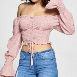 Pink Crop Top