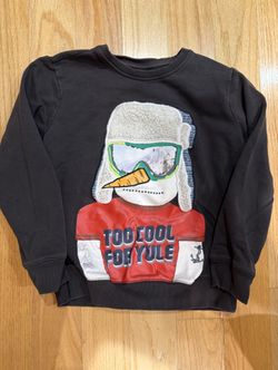 Cute Snowman Boys Sweater 