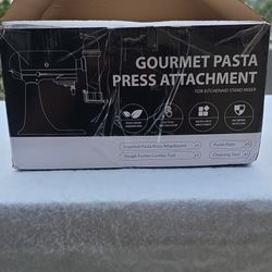 Gourmet Pasta Press Attachment for KitchenAid, White, Dishwasher Safe, Accessor…