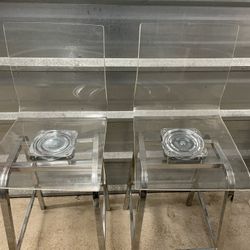 Pair acrylic Bar Stools. $250 Or Best Offer