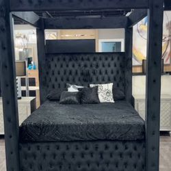 NEW QUEEN AND KING SIZE BED WITH PROMOTIONAL MATTRESS AND FREE DELIVERY- BEDROOM FURNITURE SECTIONAL SOFA AND MORE 
